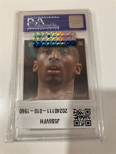 Flair Showcase Row Kobe Bryant Iconic Rookie Card Psa