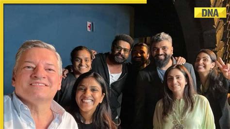 Netflix Ceo Ted Sarandos Meets Ss Rajamouli Prabhas Allu Arjun