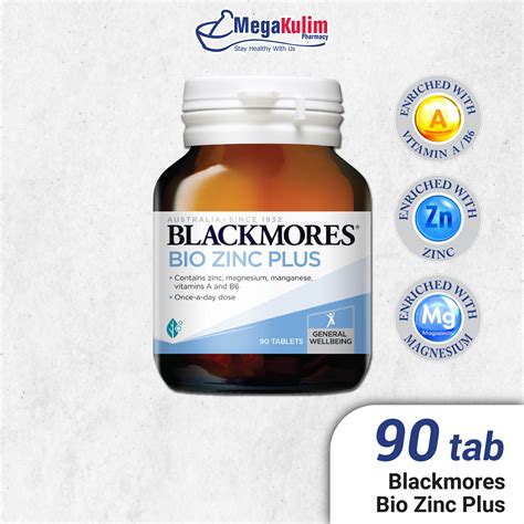 Blackmores Bio Zinc Plus 30 90 Tab Lazada