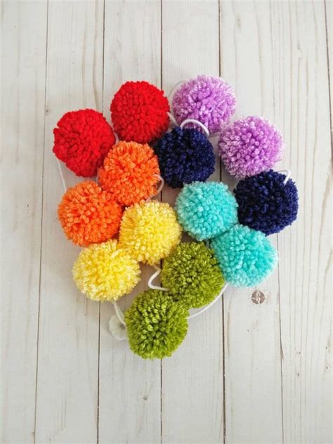 Pom Pom Garland rainbow pom pom garland nursery garland | Etsy