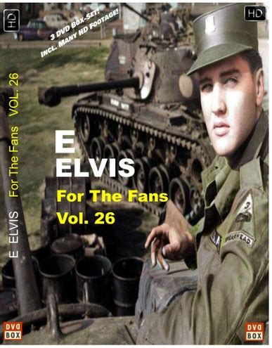 E Elvis For The Fans Vol 26 New 2021 HD DVD Set Elvis New DVD And