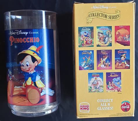 Walt Disney Collector Series Glasses From Burger King 1994 Rnostalgia