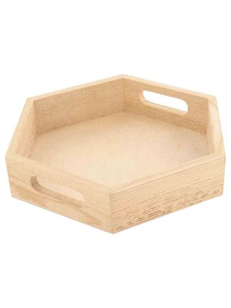 Plateau Hexagonal Cm En Bois Hyperfetes