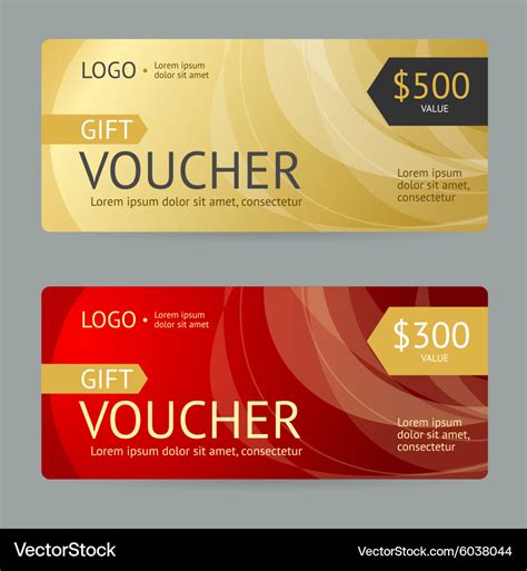 Gift Voucher Royalty Free Vector Image Vectorstock