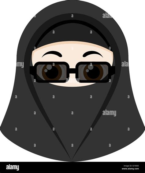 Cartoon Girl With Niqab Stock Vector Image Art Alamy