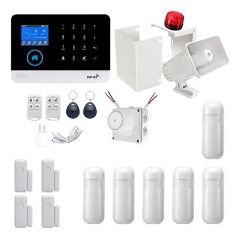 Panel Alarma Wifi Seguridad Casa Negocio Kit Con Sensores Env O Gratis