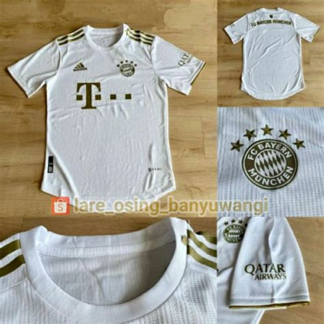 Jual Jersey Byrn Munchen Away Player Issue Heat Dry Putih