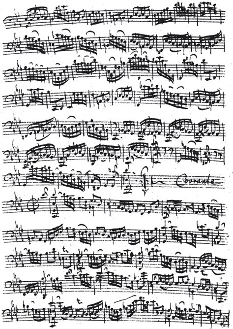 BACH J S Cello Suite 5 In C Min Manuscript