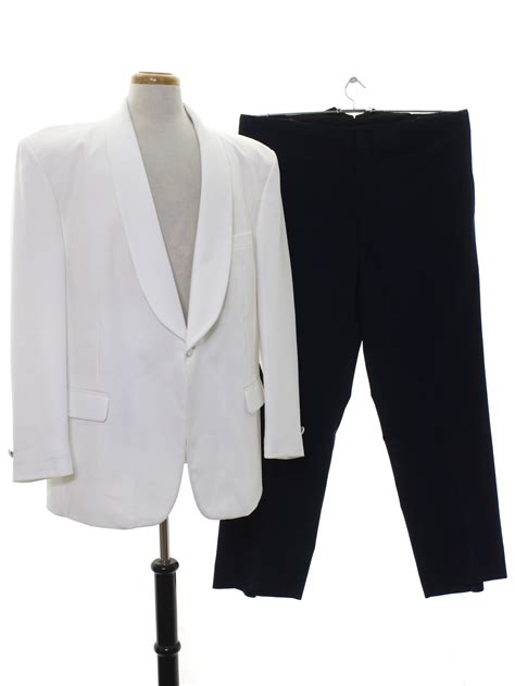 Vintage 1980s Suit 80s First Nighter Formal Wear Mens Two Piece