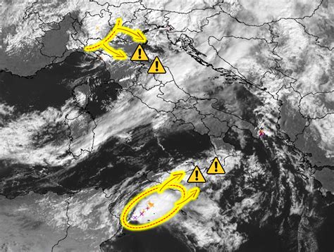 Allerta Meteo Doppio Attacco Temporalesco Sull Italia Due Fronti Al