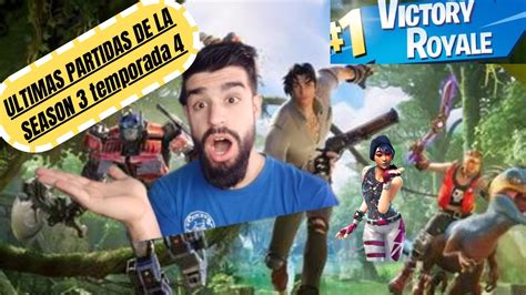 ULTIMAS 2 PARTIDAS DE LA SEASON DE FORTNITE ESPECTACULAR Pero Con