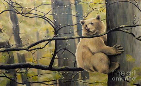 Spirit Bear Painting Painting by Kim Hunter - Fine Art America