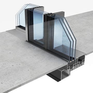 Aluminium and Glass Façade System minimal window Highline