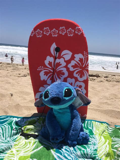 Stitch at the Beach by ahaml3t on DeviantArt