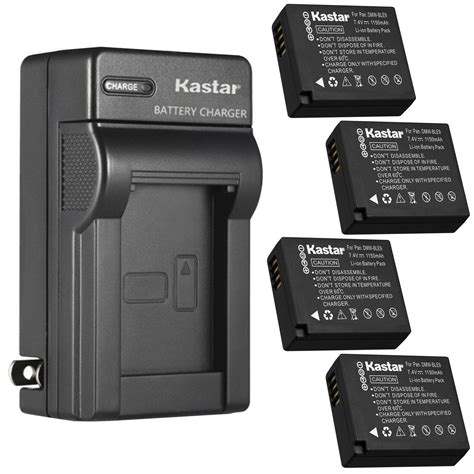 Kastar 4 Pack Battery And AC Wall Charger Replacement For Panasonic