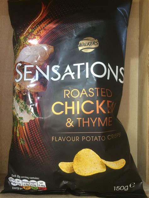 3x Walkers Sensations Roasted Chicken And Thyme Crisps Share Bags 3x150 And Low Price Foods Ltd