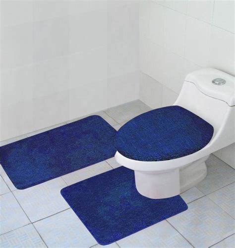 Navy Blue Elongated Toilet Seat Cover - Velcromag