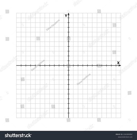 Blank Cartesian Coordinate System Two Dimensions Stock Vector Royalty Free 2161943097