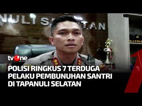 Polisi Berhasil Amankan Terduga Pelaku Pembunuhan Santri Di Tapanuli