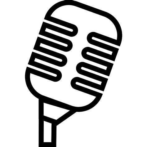 Professional Condenser Microphone Outline Vector Svg Icon Svg Repo