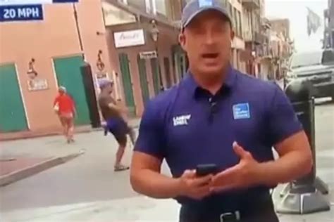 Man Trolls Jim Cantore While He Reports From New Orleans Video