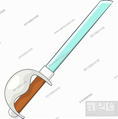 Cutlass Sword Icon Cartoon Illustration Of Cutlass Sword Vector Icon For Web Design Stock