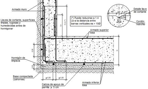 Detalles Constructivos Cype Ccm013 Arranque De Muro En Losa De Cimentación