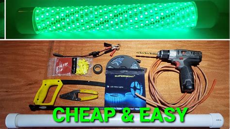 How To Make A Simple DIY Waterproof Green LED Fishing Light For Night