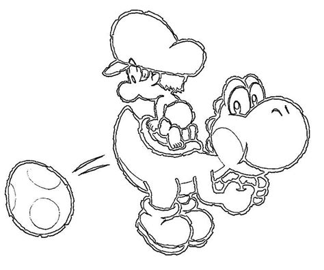 Coloriage Yoshi Jeux Vid Os Dessin Colorier Coloriages