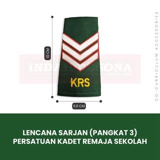 Aplot Krs Sekolah Pangkat Jalur Koperal Kadet Remaja