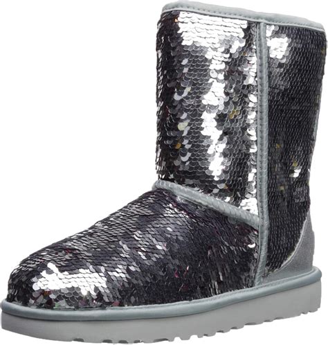 Ugg Womens Classic Short Sequin Boot Uk Shoes And Bags