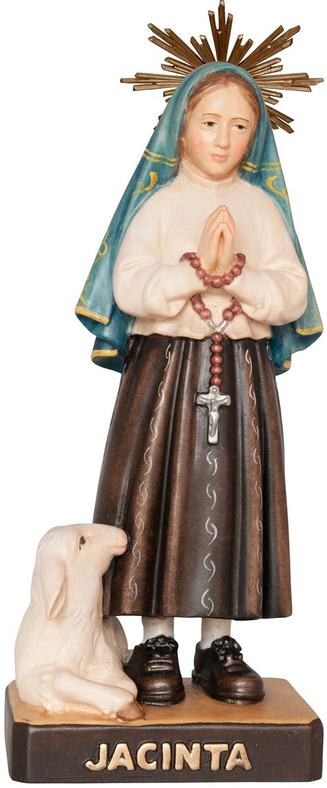 Scultua Statue of St. Jacinta Marto, Shepherdess of Fatima, Carved in ...