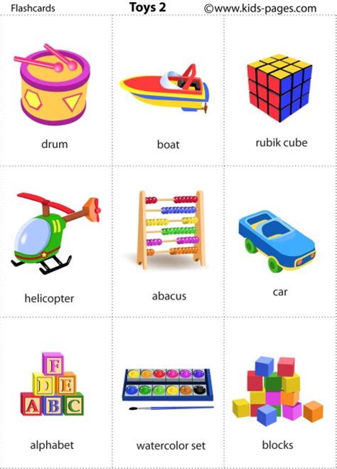 Toys Flashcards Printable | Wow Blog