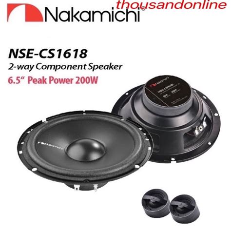 NAKAMICHI NSE CS1618 200W 2 WAY COMPONENT 6 5 SPEAKER Shopee