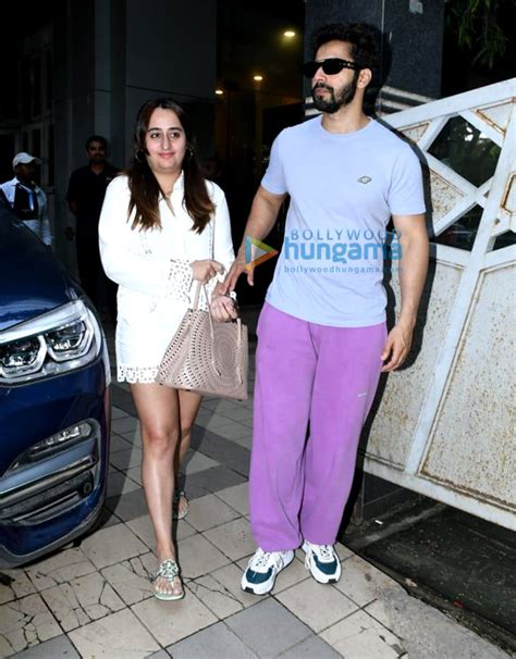 Photos Varun Dhawan Snapped With Wife Natasha Dalal In Juhu Parties