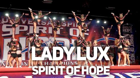 Cheer Extreme Lady Lux Spirit Of Hope Youtube