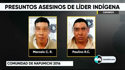 Presuntos Asesinos De Líder Indígena Youtube