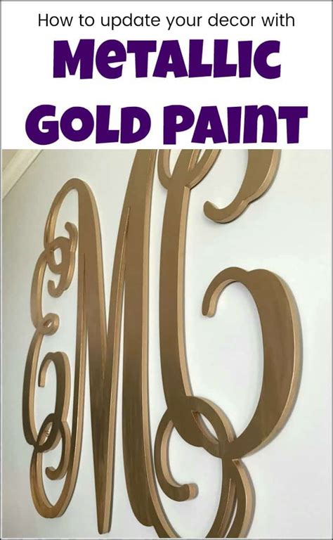 How to Update Your Decor with the Best Metallic Gold Paint