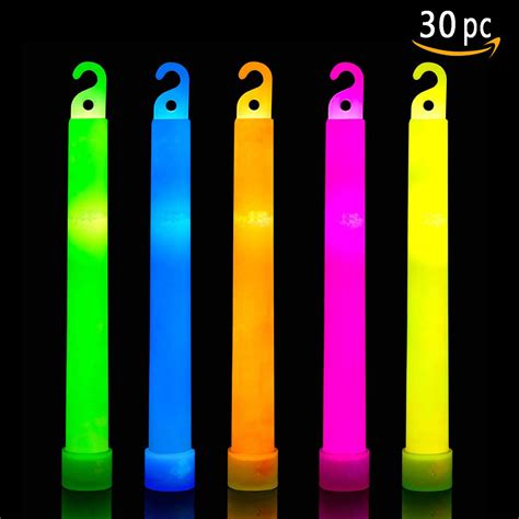 30 Ultra Bright Glow Sticks Plus 30 Party Strings Total 60 Pcs Bulk