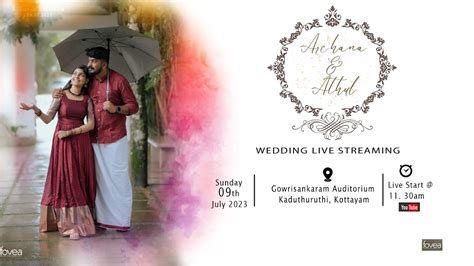 Wedding Ceremony Archana Athul Th July Gowrisankaram