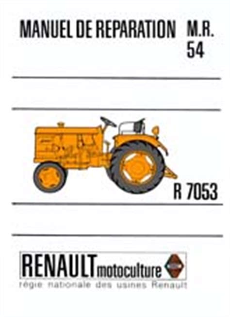 Manuel Atelier Et Revue Technique Pour Tracteur Renault D Et N