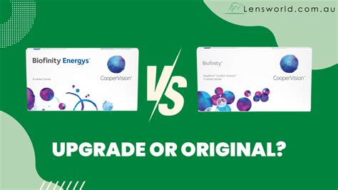 Upgrade Or Original Biofinity Energys Vs Biofinity Lensworld Au