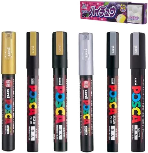 Amazon Uni Posca Paint Marker PC 1M Gold Silver 2 Pens Per