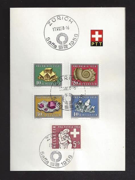 1958 PTT Faltblatt SAFFA ZÜRICH Kaufen auf Ricardo