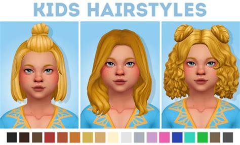 Kids Hairstyles | Kids | MySims4Mods