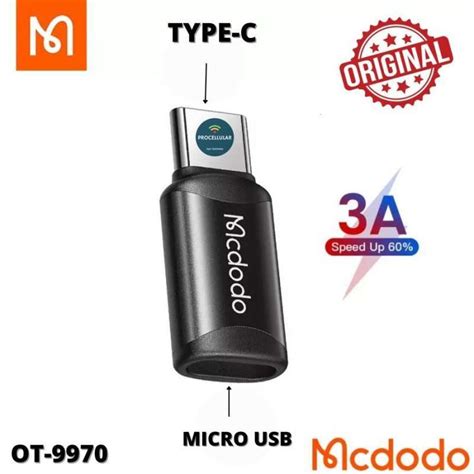 Jual Mcdodo Otg Micro Usb To Type C Connector Converter Adapter Ot