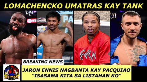 Jaron Ennis Nagbanta Kay Pacquiao Isasama Kita Sa Listahan Ko Pacquiao