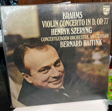 알라딘 [중고] [lp] Philips 헨릭 쉐링 Henryk Szeryng Brahms Violin Concerto In D Op 77 Lp [홀랜드반]