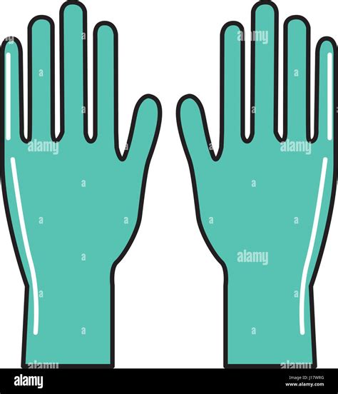 Medical Latex Gloves To Protection Hands Stock Vector Image Art Alamy