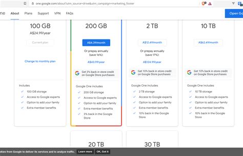 Google One large storage plans are gone? : r/DataHoarder